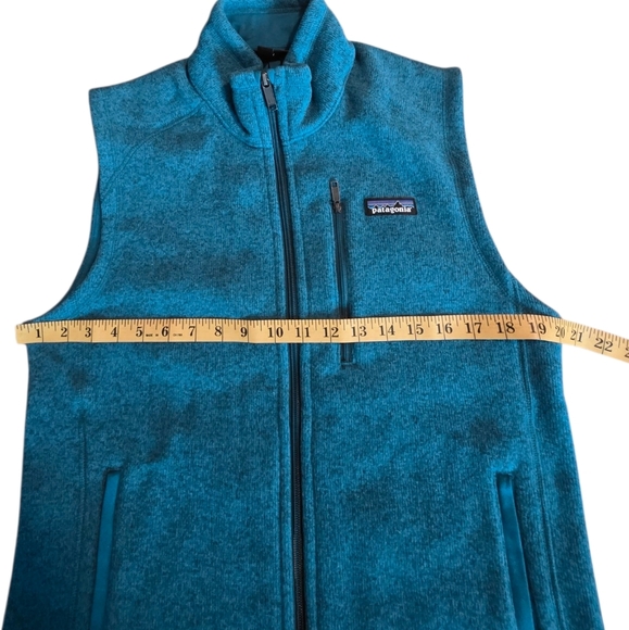 Men's Patagonia Better Sweater Zip Vest Underwater Blue Fleece Zip Sall Small - Picture 3 of 14